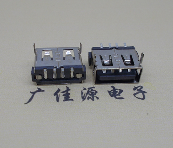 超薄膠芯5.7MM/USB 母座短體10.0MM插端口直邊