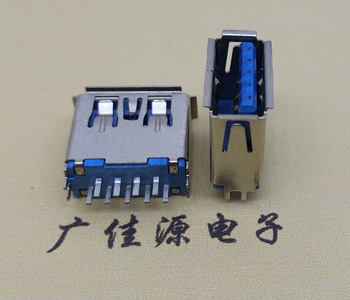 供應(yīng)USB AF3.0母座,直插式PCB板有導(dǎo)位尺寸