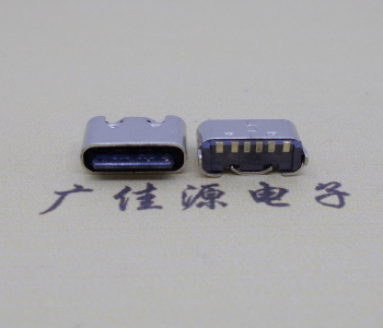 短體5.0mm立貼片type c6p接口母座/簡(jiǎn)易充電連接器 短體5.0mm立貼片type c6p接口母座/簡(jiǎn)易充電連接器