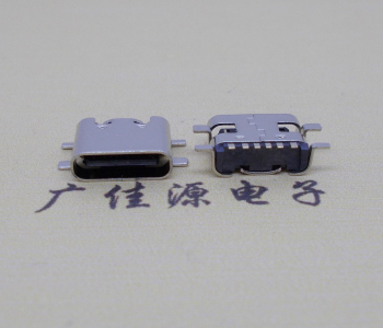四腳全貼片type c6p接口母座/快充連接器座子 四腳全貼片type c6p接口母座/快充連接器座子