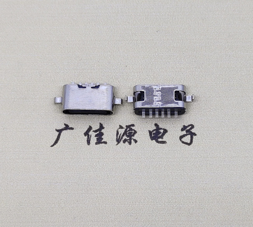 type c6p 5.1母頭兩腳沉板1.6mm、0.8mm端子長1.0mm 