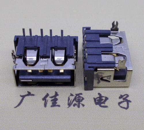 USB10.0AF母座.前兩腳5p插板.大電流快充接口連接器