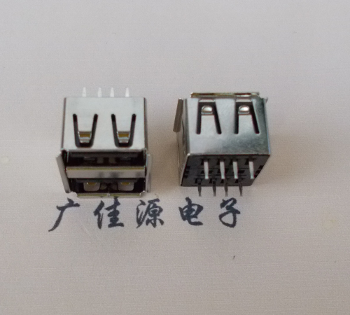 USB雙層180度短體10.0MM無彈片卷邊 USB雙層180度短體10.0MM無彈片卷邊