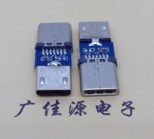 MICRO B母座直邊轉(zhuǎn)接Type C插頭